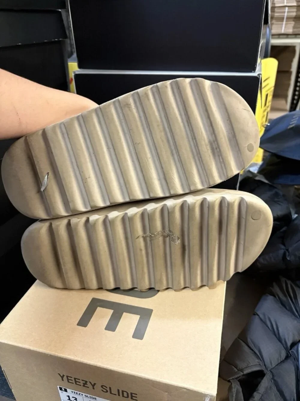 WORN Men’s Yeezy Slide Pure (First Release) GZ5554 Size 13 WITH BOX